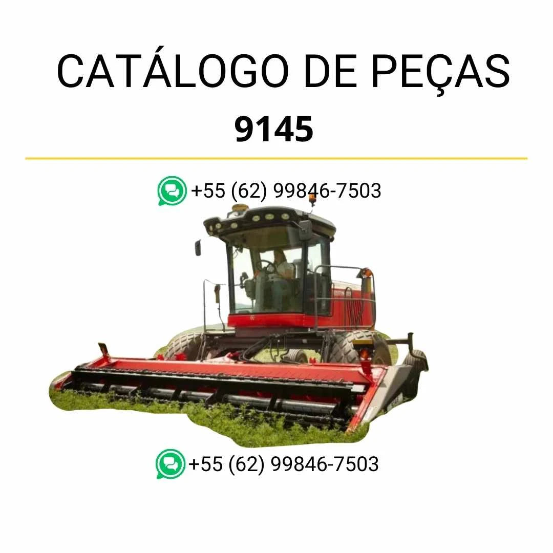 Catálogo de peças PDF Massey Ferguson 9145 Auger Header com lista detalhada de componentes e vistas técnicas para manutenção precisa