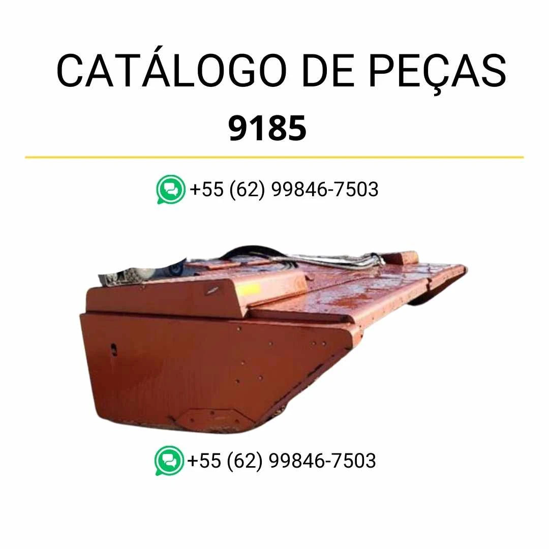 Catálogo de peças PDF Massey Ferguson 9185 Plataforma Rotativa com lista de componentes originais e visões detalhadas dos conjuntos
