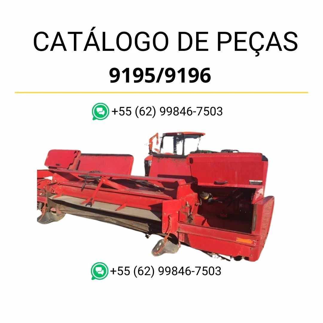 Catálogo de peças PDF Massey Ferguson 9195/9196 com diagramas detalhados e componentes da plataforma rotativa
