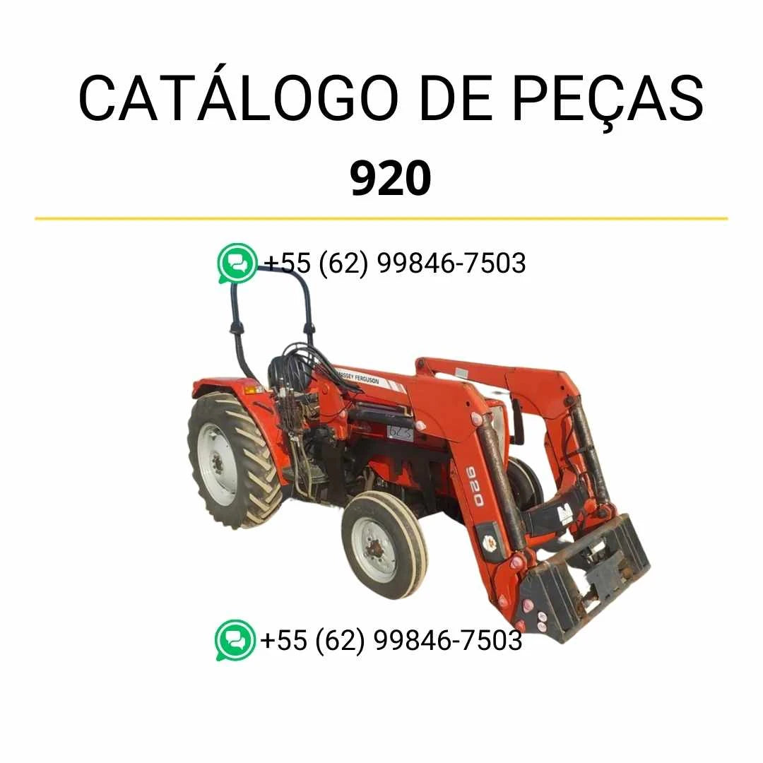 Catálogo de peças Massey Ferguson 920, 925, 930, 935 e 940 em PDF com diagramas detalhados e identificação técnica dos componentes dos carregadores