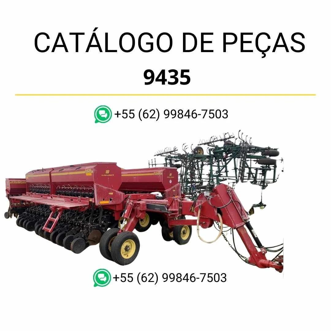 Catálogo de peças Massey Ferguson 9435 Grain Drill em PDF com ilustrações técnicas e identificação detalhada dos conjuntos e componentes