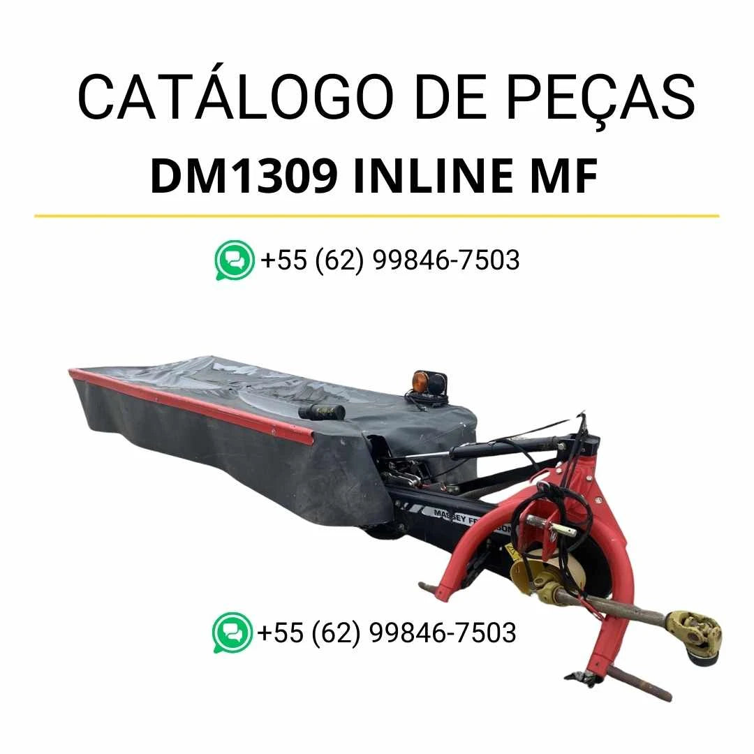 Catálogo de peças Massey Ferguson DM1309 Inline MF HRA em PDF com diagramas originais e identificação completa dos componentes