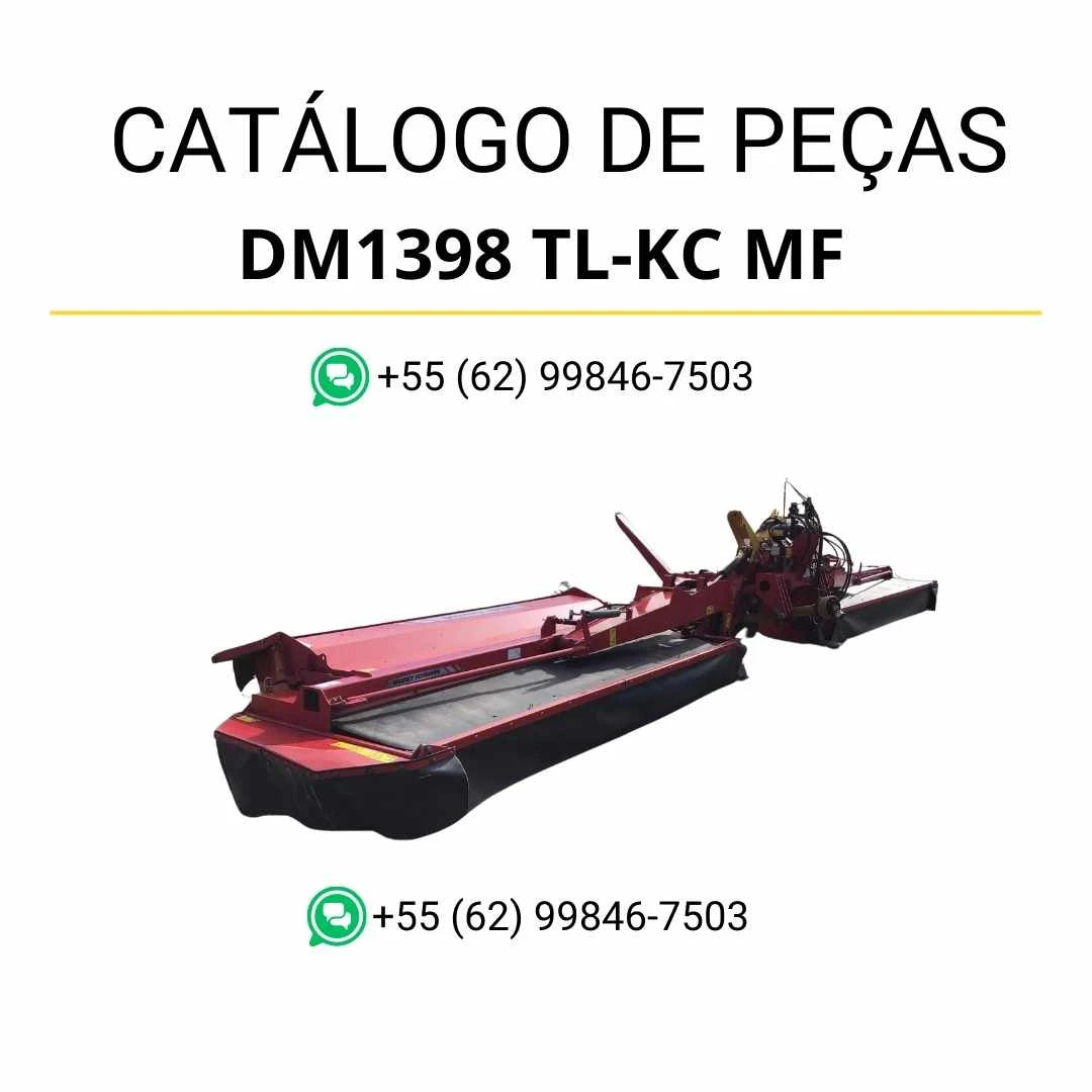 Catálogo de peças Massey Ferguson DM1398 TL-KC MF AHV em PDF, mais de 200 páginas com ilustrações técnicas e identificação completa dos componentes
