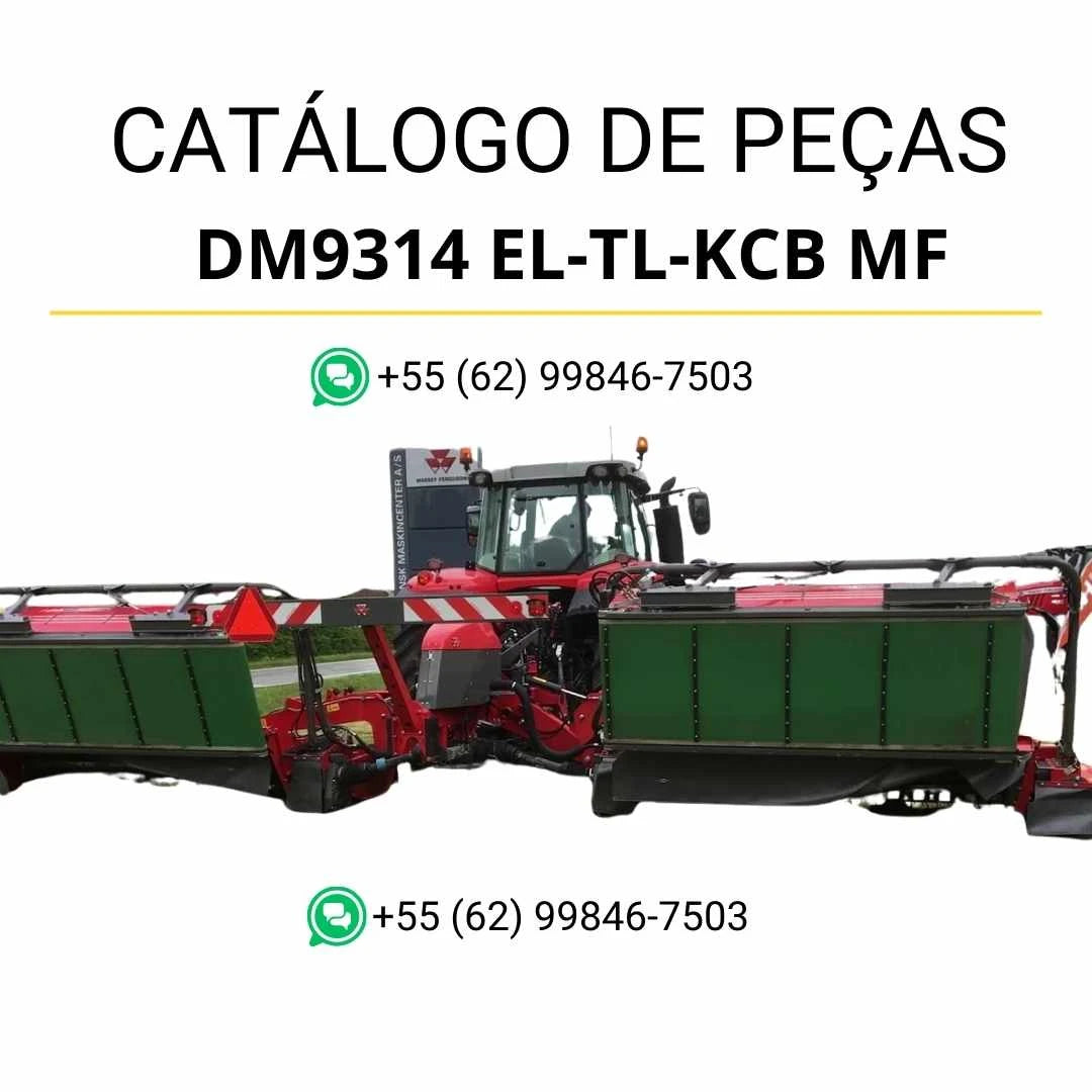 Catálogo de peças Massey Ferguson DM9314 EL TL KCB MF AHU em PDF com ilustrações técnicas e identificação detalhada dos componentes