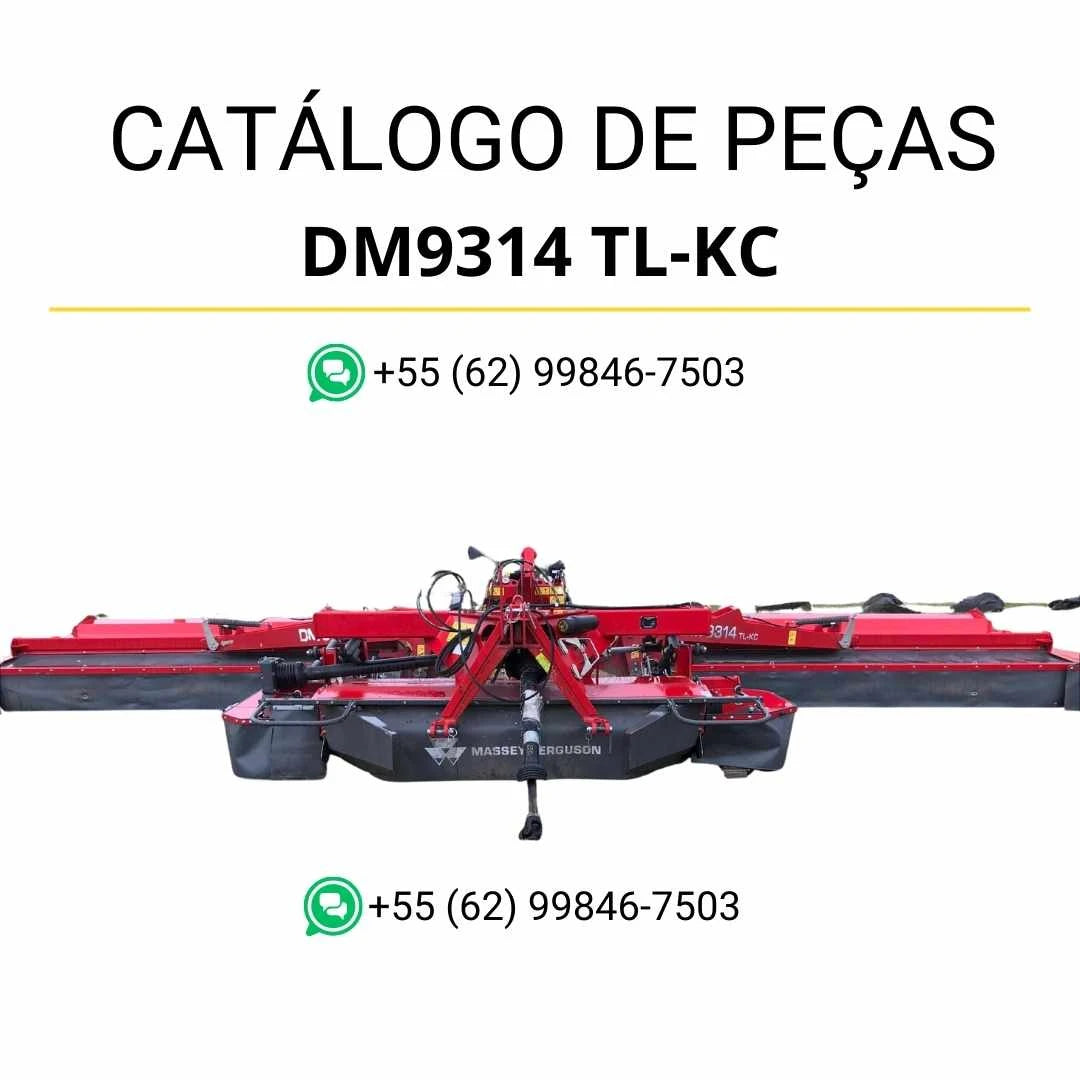 Catálogo de peças Massey Ferguson DM9314 TL-KC MF AHV em PDF com diagramas ilustrados e identificação completa dos componentes