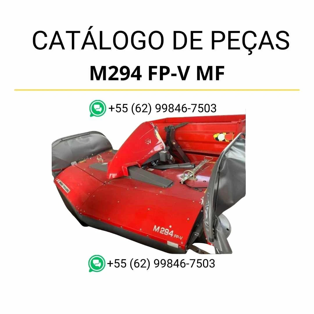 /Catálogo de peças Massey Ferguson M294 FP-V MF ALZ Cortadora em PDF com ilustrações técnicas e identificação detalhada dos componentes