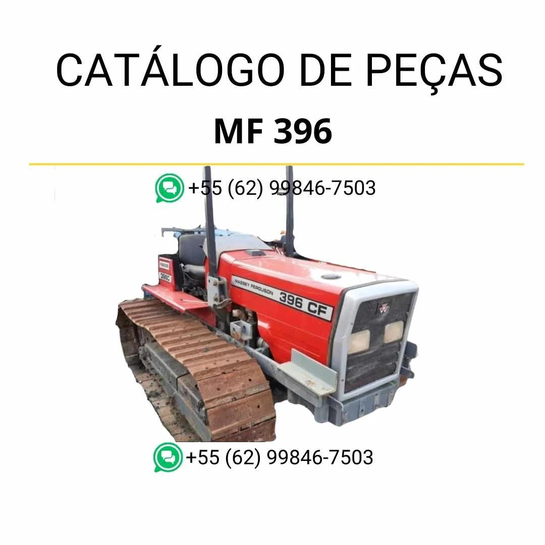 Catálogo de peças Massey Ferguson MF 396 CF Crawler em PDF, edição italiana, com diagramas técnicos e lista completa de componentes