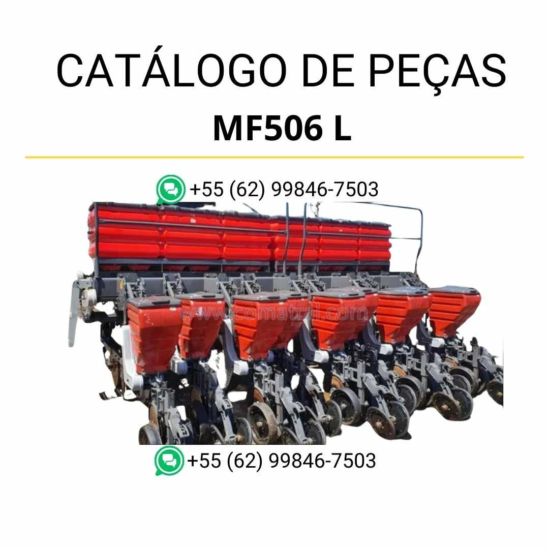 Catálogo de peças Massey Ferguson MF506 L/M Plantador em PDF com diagramas técnicos e identificação completa dos componentes