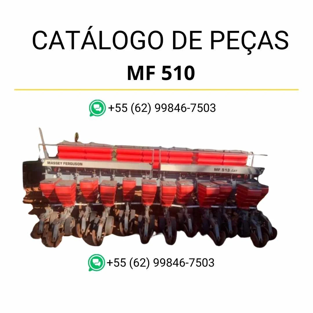Catálogo de peças Massey Ferguson MF 510, 511, 512 e 513L em PDF com diagramas completos e identificação detalhada dos componentes