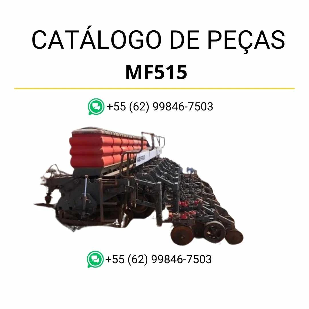 Catálogo de peças Massey Ferguson MF515 e 517 H/HF em PDF com ilustrações detalhadas e identificação completa dos componentes
