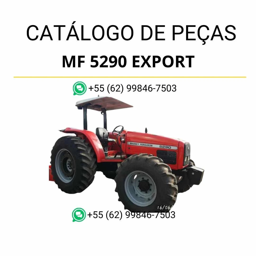 Catálogo de peças Massey Ferguson MF 5290 Export em PDF com diagramas técnicos e lista completa de componentes do trator