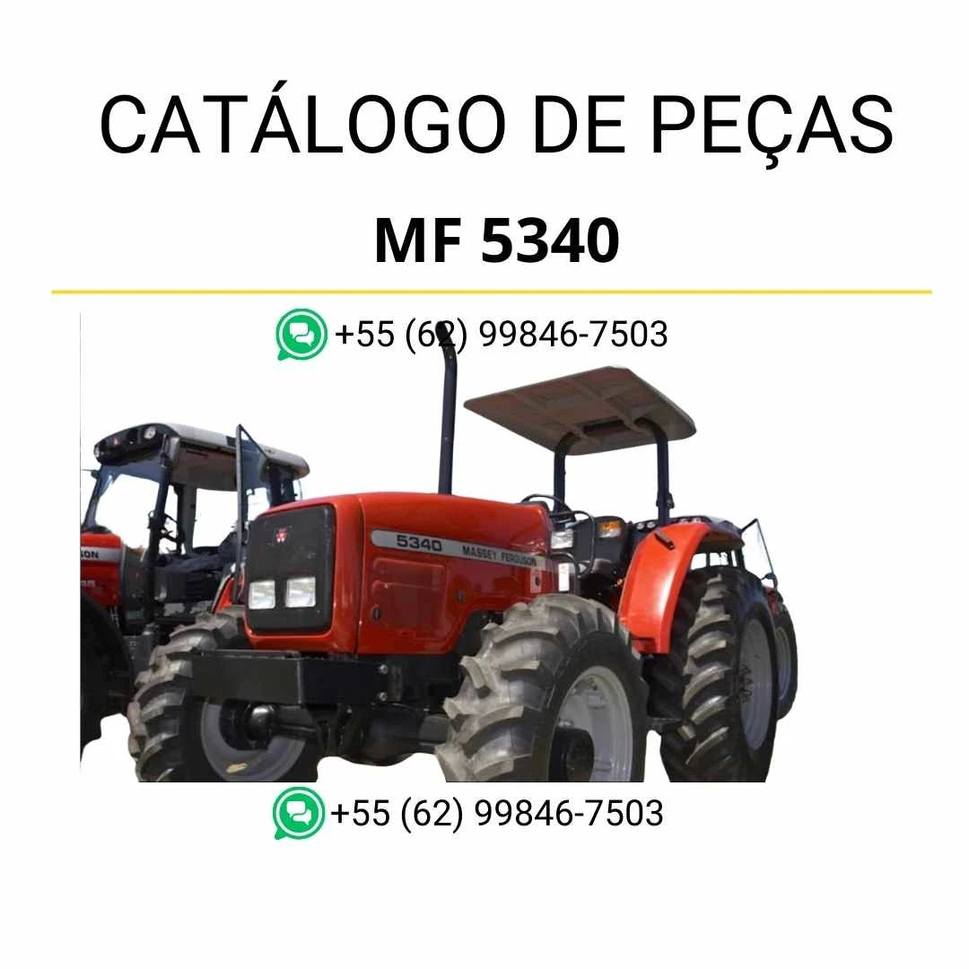Catálogo de peças Massey Ferguson MF 5340 em PDF com ilustrações técnicas e identificação completa dos componentes do trator