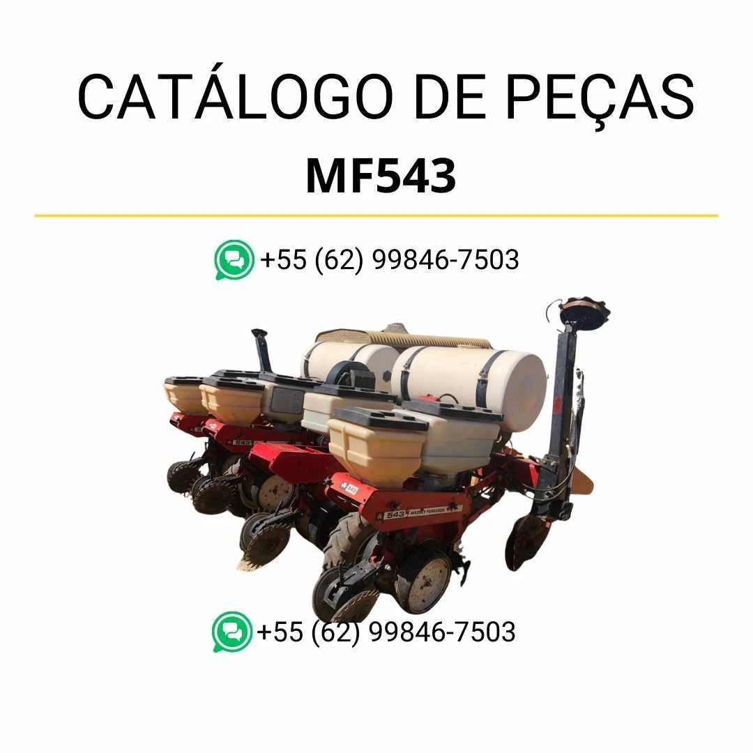 Catálogo de peças Massey Ferguson MF543 MVS/MSB Plantador em PDF com ilustrações técnicas e identificação detalhada dos componentes