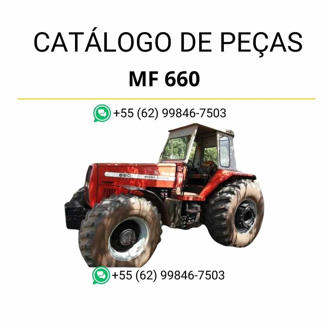 Catálogo de peças Massey Ferguson MF 660 BR For EAME em PDF, com diagramas detalhados e lista completa de componentes originais
