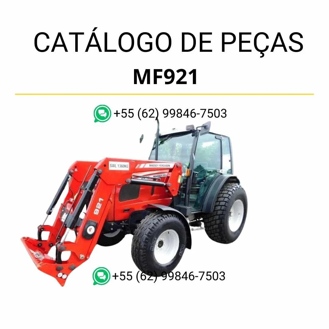 Catálogo de peças Massey Ferguson MF921, MF926, MF931, MF933 e MF936 em PDF com ilustrações técnicas e identificação detalhada dos componentes