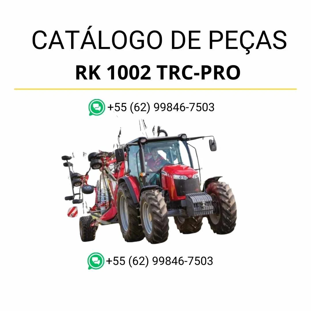 Catálogo de peças Massey Ferguson RK1002 TRC-PRO MF AII em PDF com ilustrações técnicas e identificação detalhada dos componentes