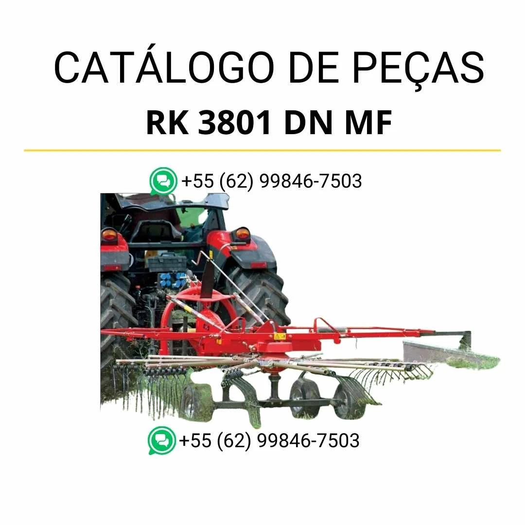 Catálogo de peças Massey Ferguson RK 3801 DN em PDF, com diagramas explodidos e referências técnicas completas dos componentes AIB