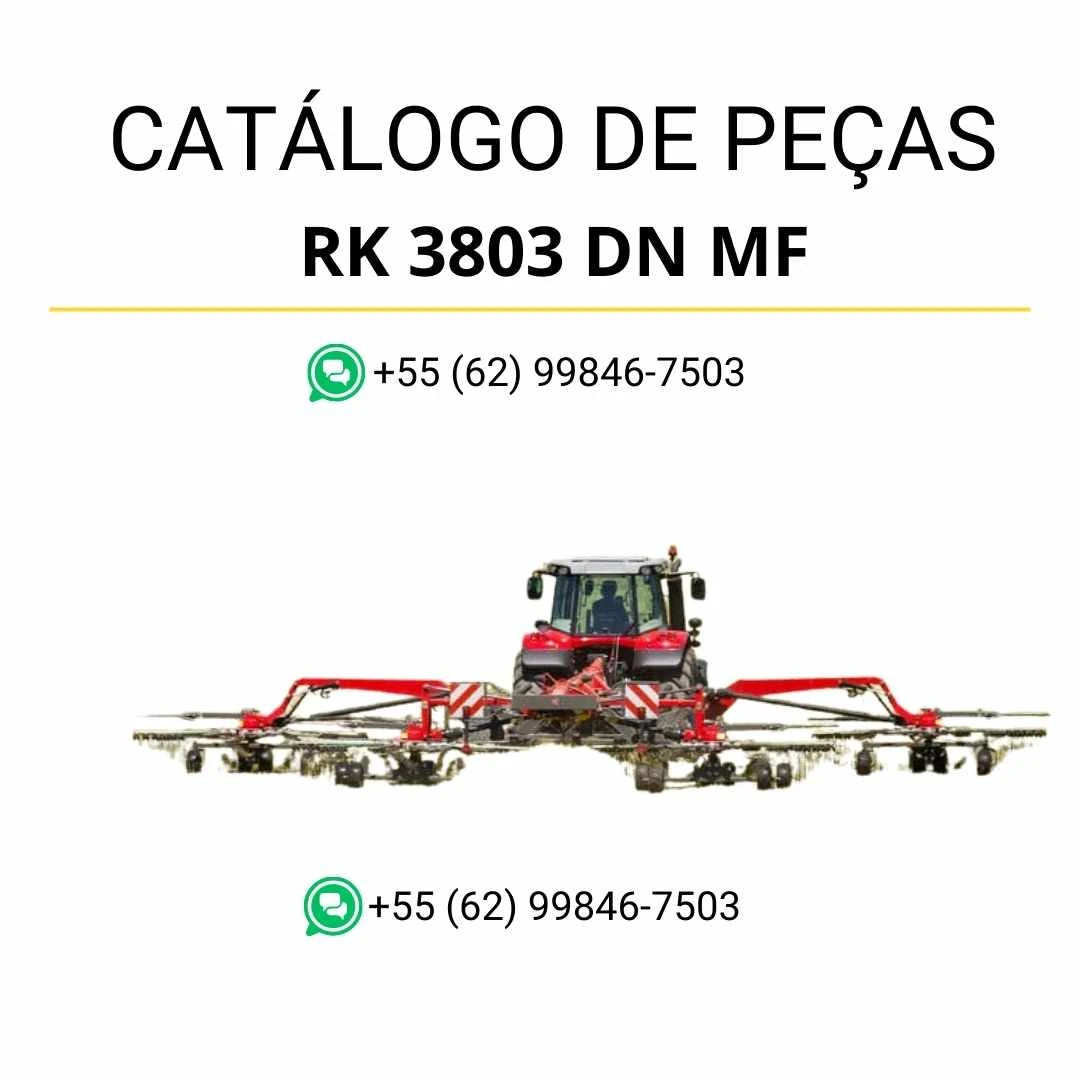 Catálogo de peças Massey Ferguson RK 3803 DN em PDF, com ilustrações técnicas e identificação completa dos componentes AID