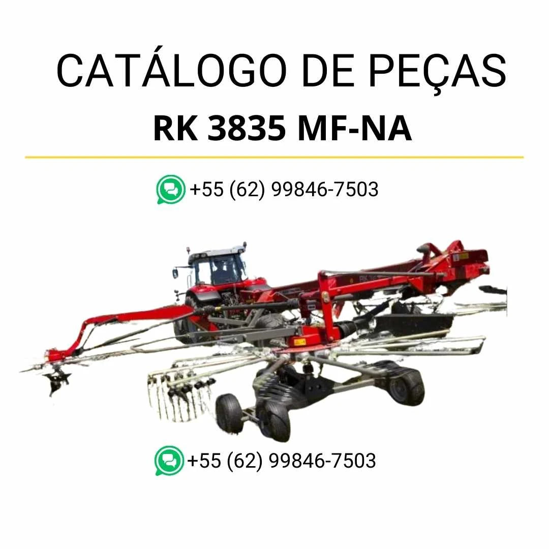 Catálogo de peças Massey Ferguson RK 3835 em PDF com ilustrações técnicas e identificação completa dos componentes AIL
