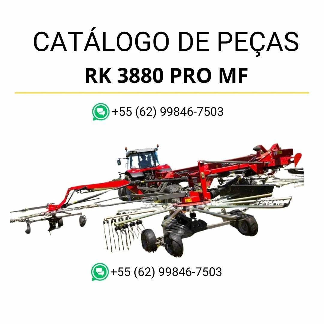 Catálogo de peças Massey Ferguson RK 3880 PRO AII em PDF com diagramas ilustrados e identificação completa dos componentes
