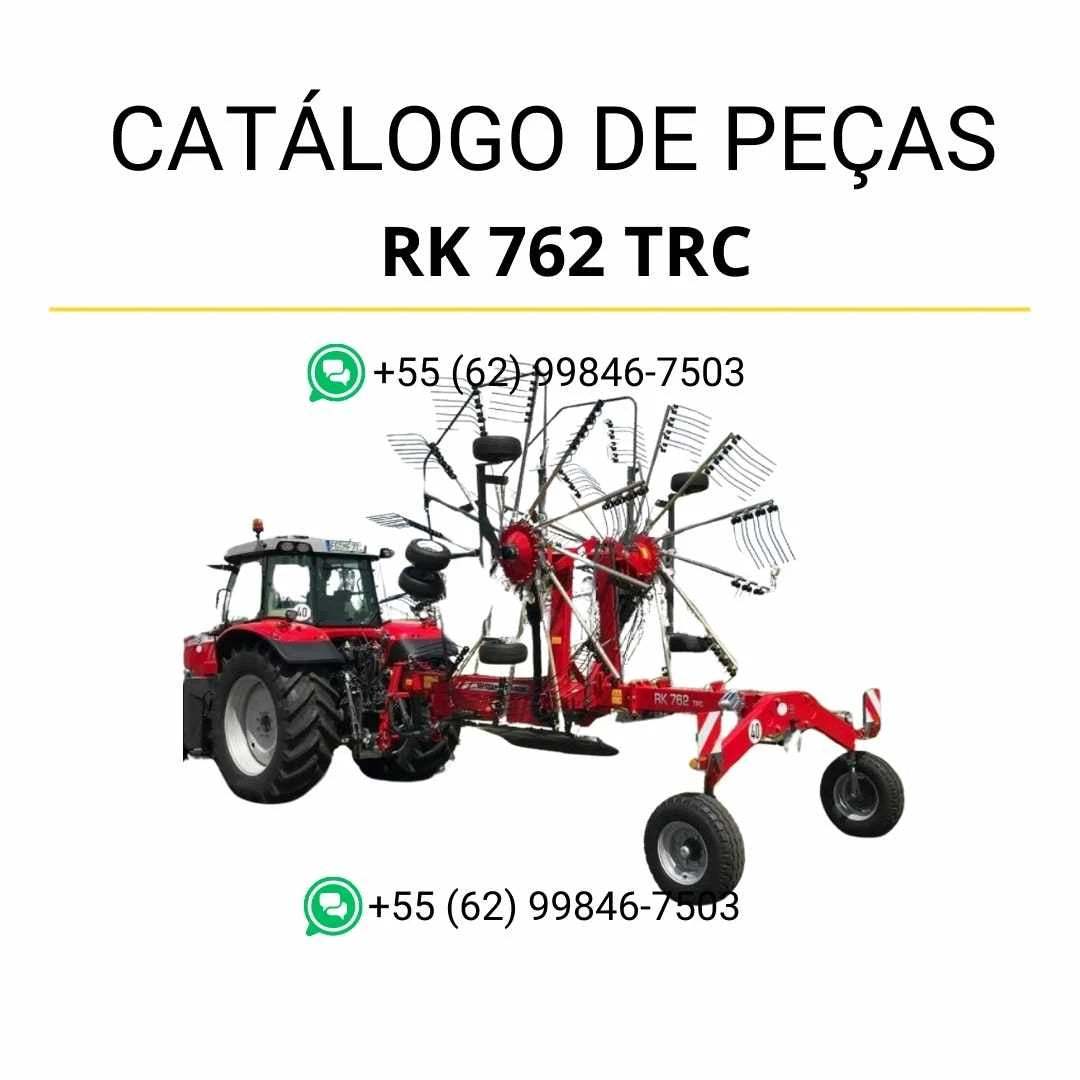 Catálogo de peças Massey Ferguson RK 762 TRC MF TYJ em PDF com vistas explodidas e identificação técnica dos componentes