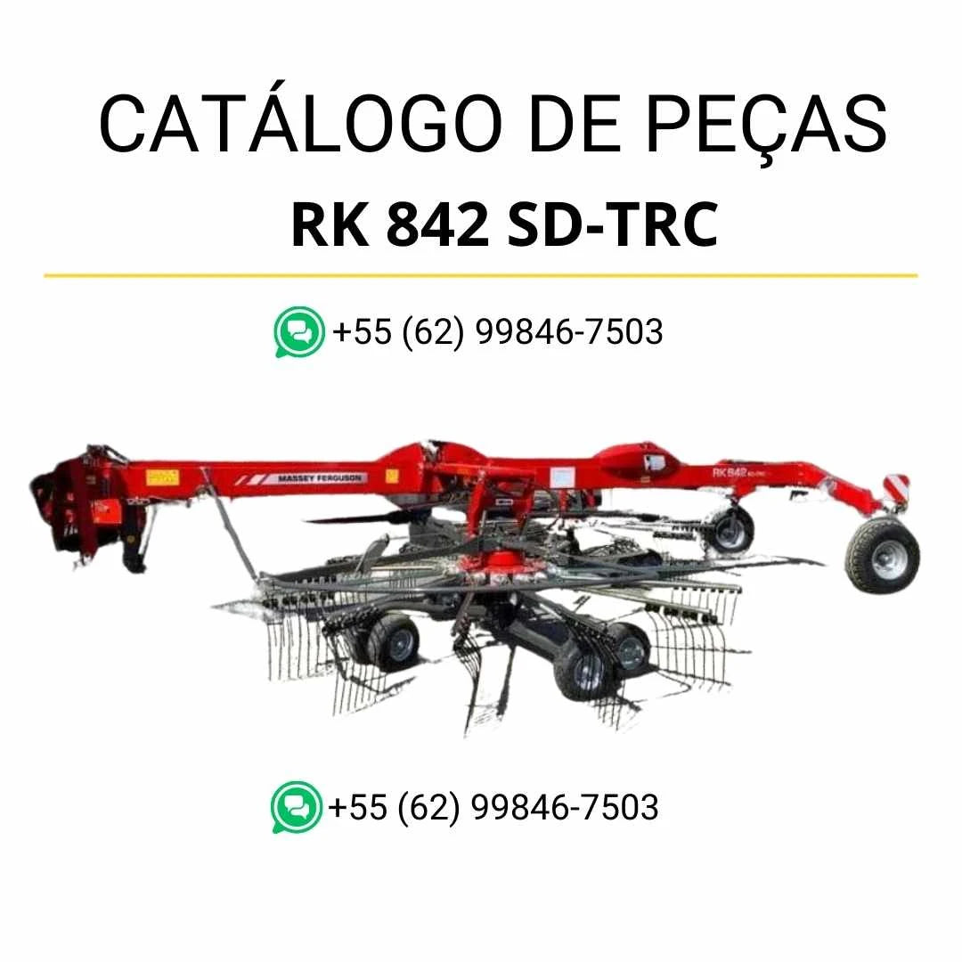 Catálogo de peças Massey Ferguson RK 842 SD TRC MF / TYL em PDF com ilustrações técnicas e identificação completa dos componentes