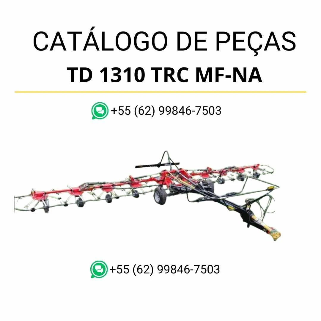 Catálogo de peças Massey Ferguson TD 1310 TRC MF / NA / AEE em PDF com diagramas técnicos e identificação detalhada dos componentes