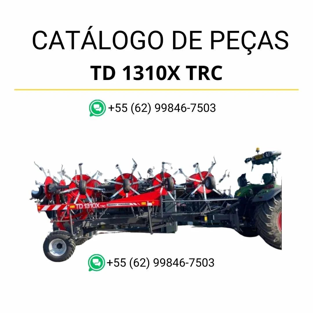 Catálogo de peças Massey Ferguson TD 1310X TRC em PDF com ilustrações técnicas e identificação completa dos componentes