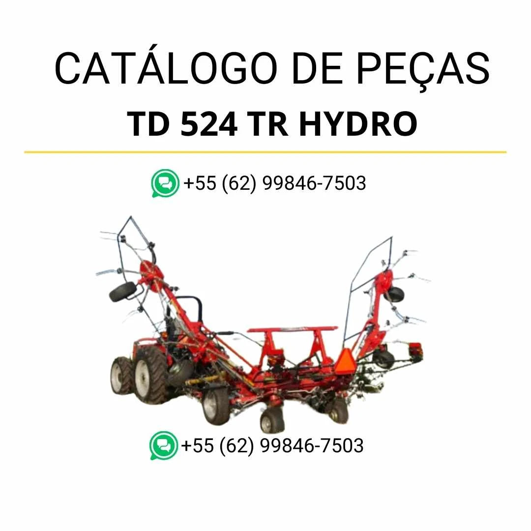 Catálogo de peças Massey Ferguson TD 524 TR Hydro MF / NA / KCA em PDF com diagramas técnicos e identificação completa dos componentes