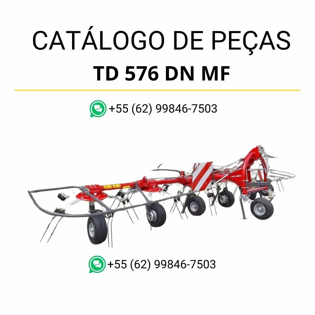 Catálogo de peças Massey Ferguson TD 576 DN MF / NXE em PDF com diagramas técnicos e identificação detalhada dos componentes