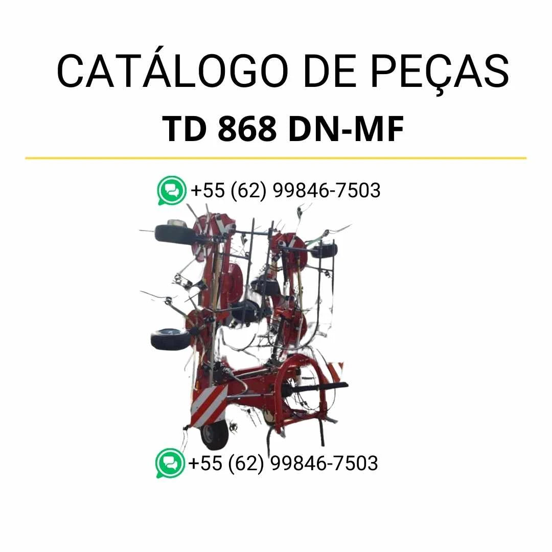 Catálogo de peças Massey Ferguson TD 868 DN / AMP em PDF com ilustrações técnicas e identificação detalhada dos componentes