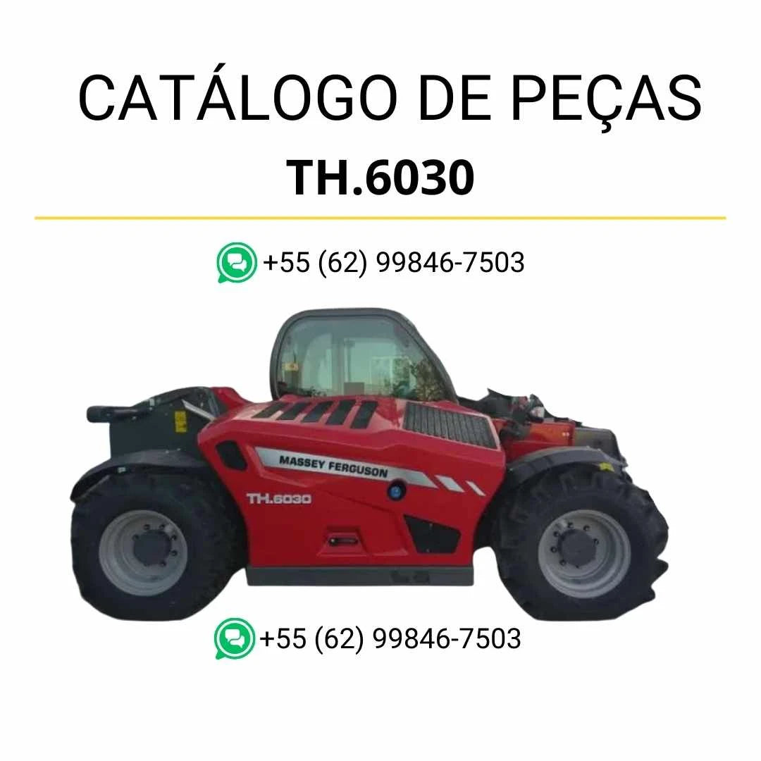 Catálogo de peças Massey Ferguson TH.6030 ST4 em PDF com ilustrações técnicas e identificação completa dos componentes do manipulador