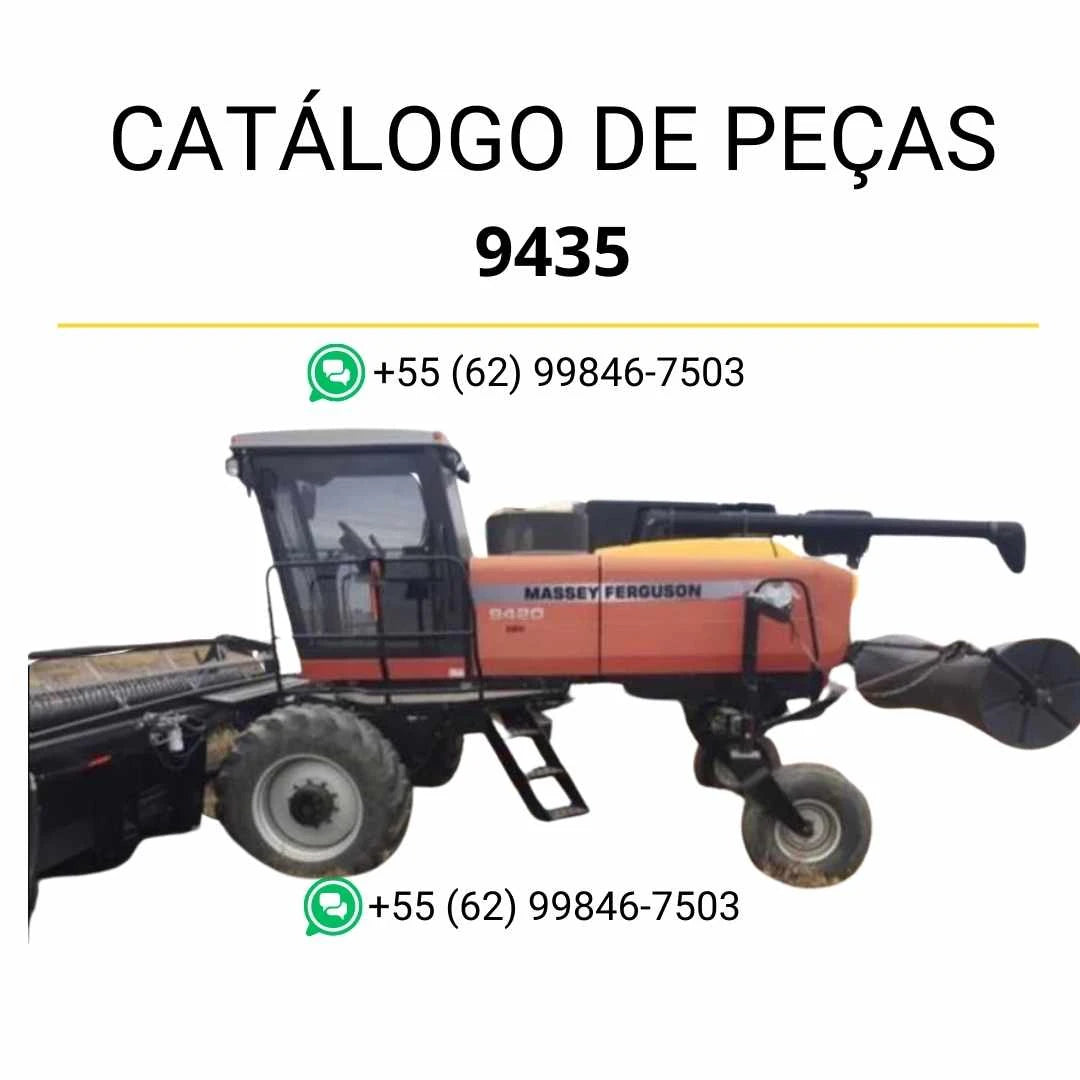Catálogo de peças Massey Ferguson 9420, 9430, 9435 e 9635 em PDF, com ilustrações técnicas detalhadas e identificação completa dos componentes.