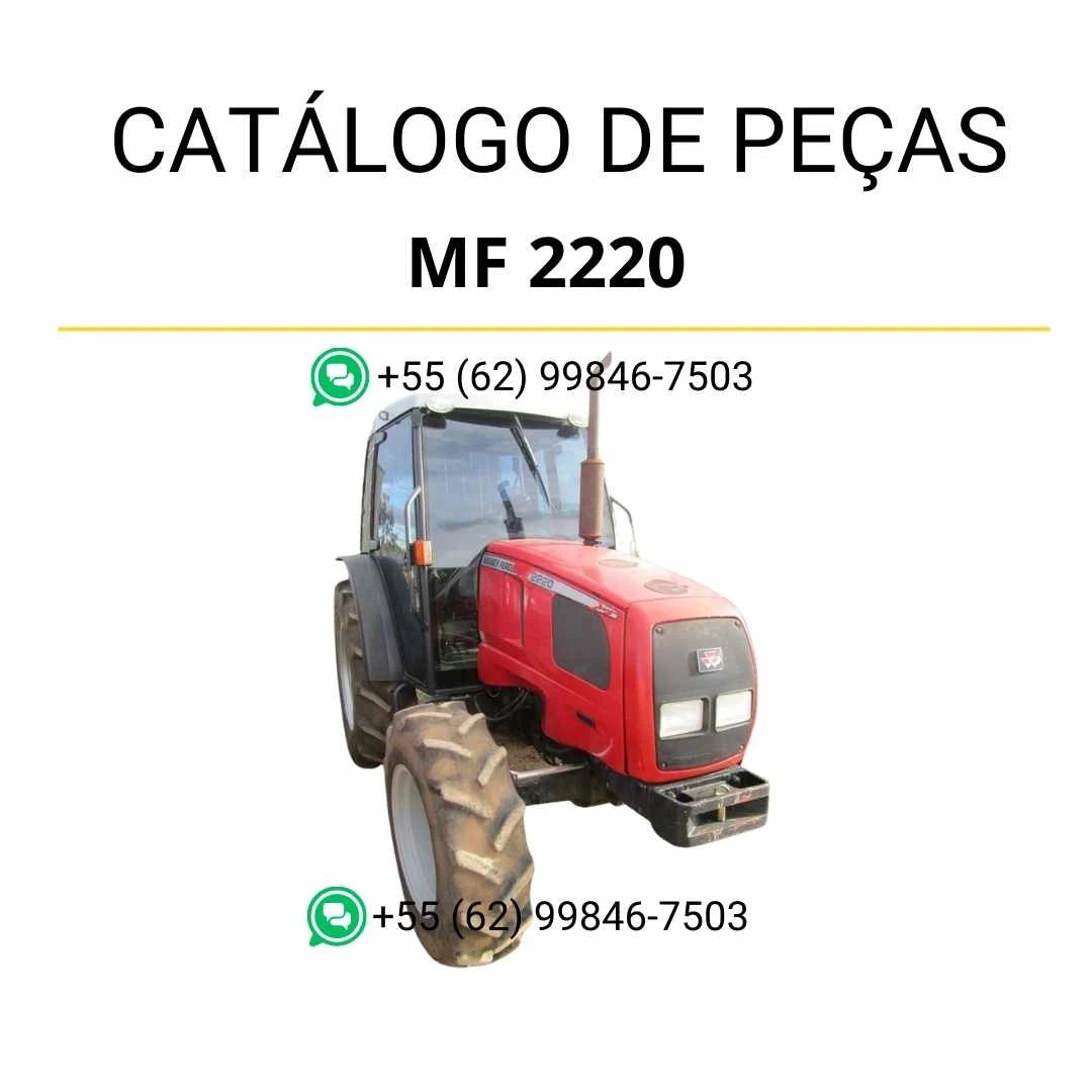 Catálogo de peças Massey Ferguson MF 2220 compacto em PDF com identificação de componentes e diagramas técnicos detalhados