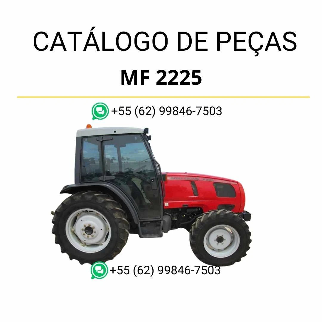 Catálogo de peças Massey Ferguson MF 2225 compacto em PDF com lista ilustrada de componentes e identificação técnica detalhada