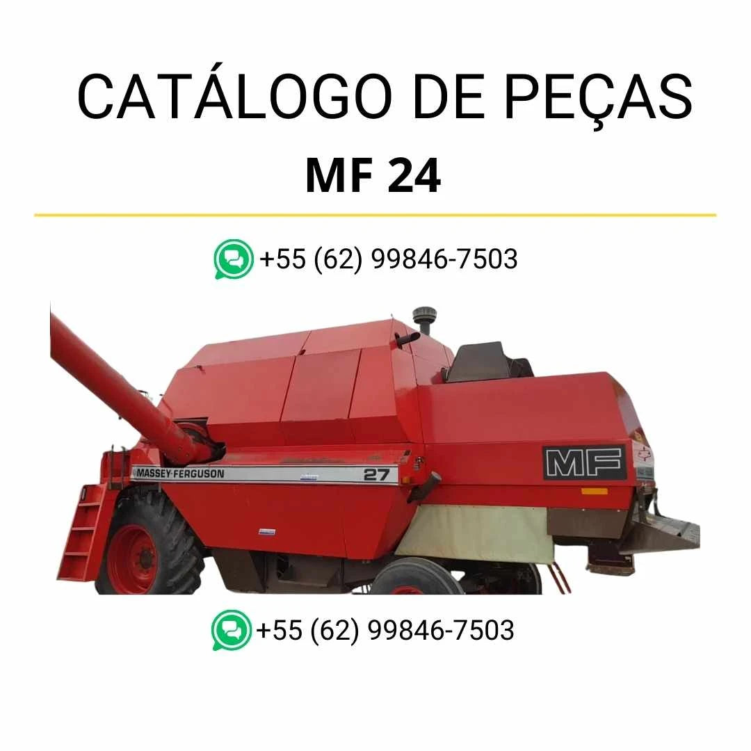Catálogo de peças Massey Ferguson MF 24, 27, 29, 31 e versões XP em PDF, com ilustrações técnicas e identificação completa de componentes originais.