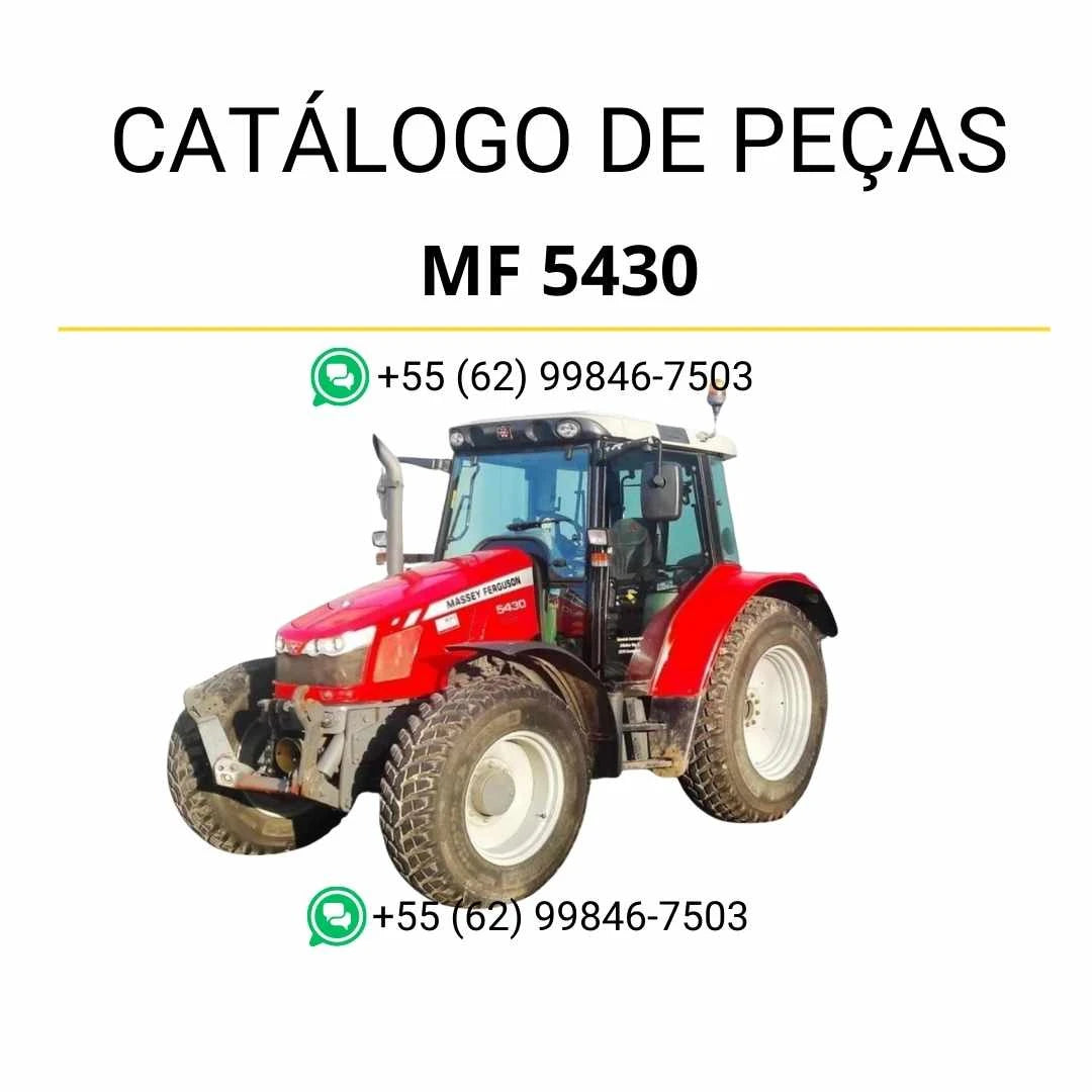 Catálogo de peças Massey Ferguson MF 5430 Tier 3 em PDF, com diagramas técnicos e identificação completa dos componentes do trator