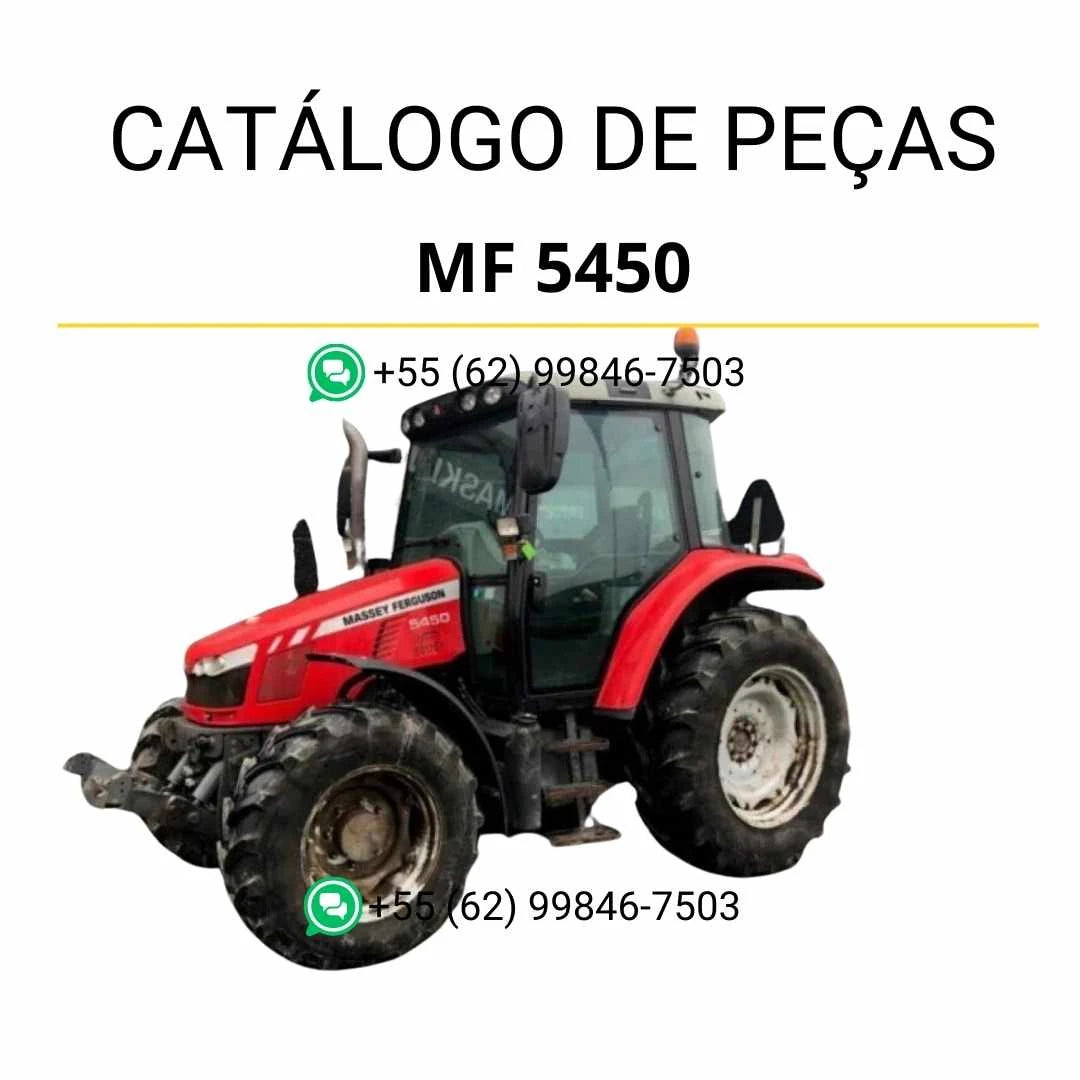 Catálogo de peças Massey Ferguson MF 5450 Tier 3 em PDF com identificação de componentes e diagramas técnicos do trator