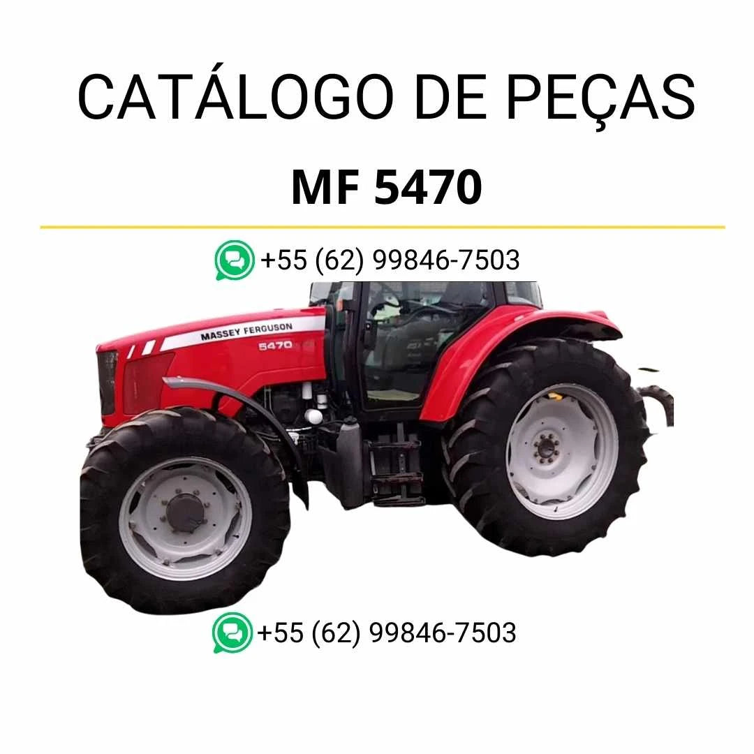 Catálogo de peças Massey Ferguson MF 5470 Tier 3 em PDF com ilustrações técnicas e identificação completa de componentes do trator