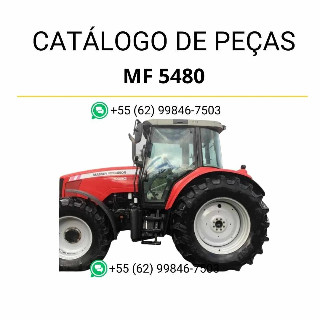 Catálogo de peças Massey Ferguson MF 5480 Tier 3 em PDF, com diagramas técnicos e lista completa de componentes do trator