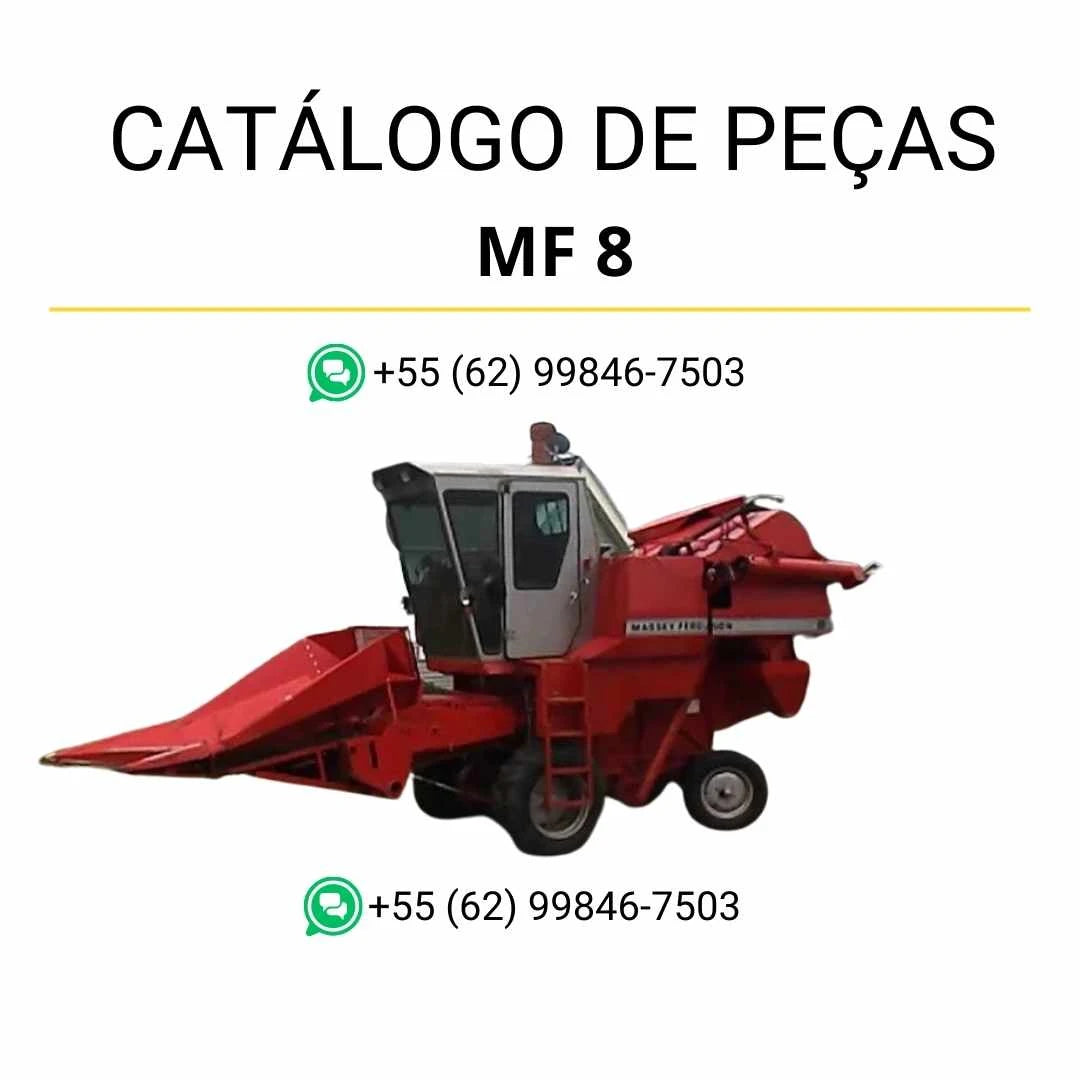 Catálogo de peças Massey Ferguson MF 8, 10, 16, 17, 19, 22, 23, 25 e 26 em PDF, com diagramas e identificação completa dos componentes originais.
