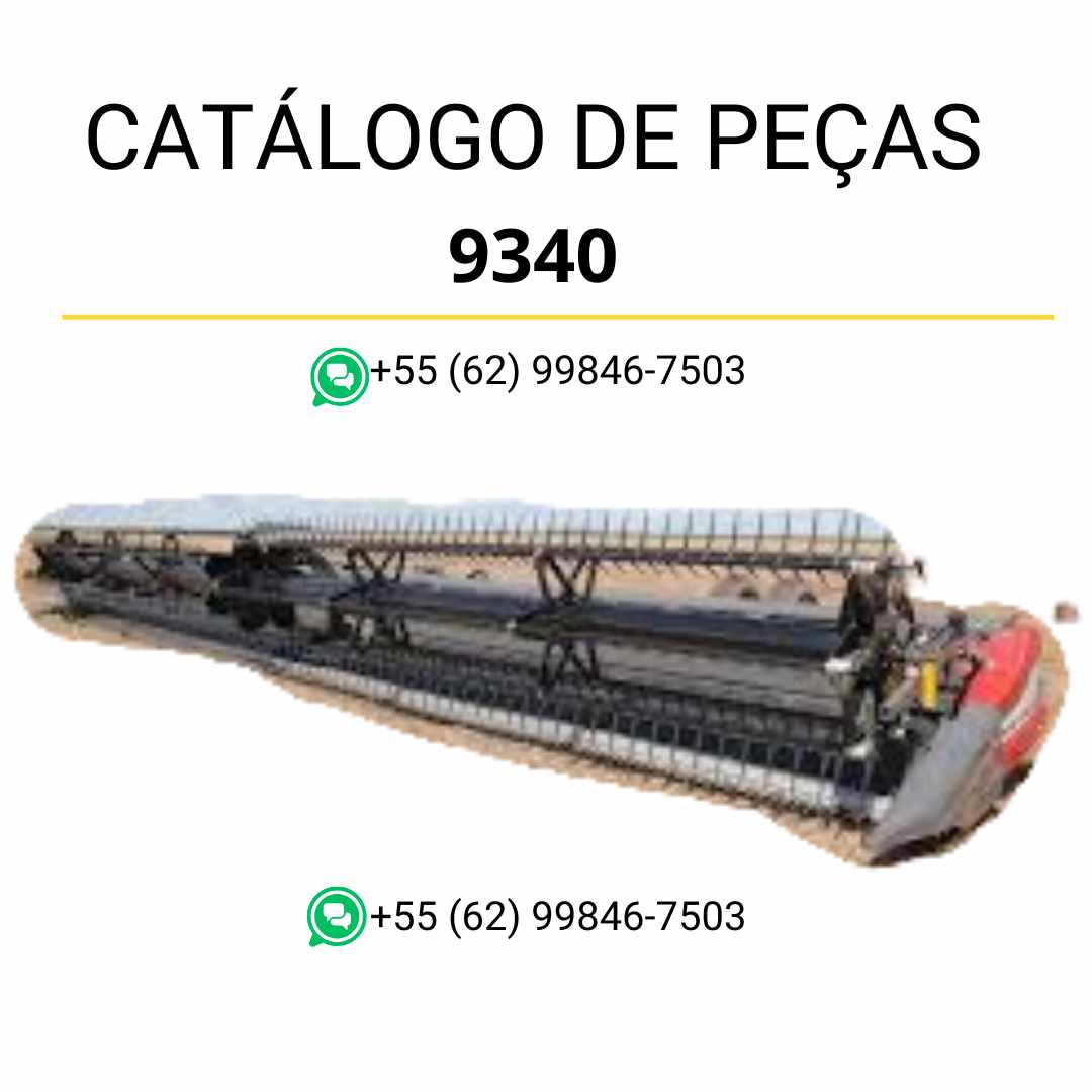 Catálogo de peças Valtra 9340 Plataforma Dynaflex Draper em PDF — apresenta diagramas detalhados, lista de componentes originais e ilustrações técnicas completas para manutenção da plataforma de colheita.