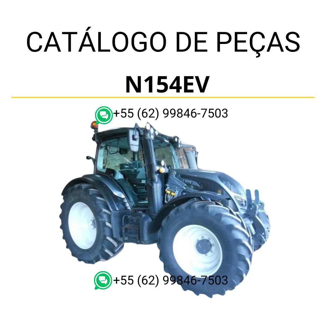 Catálogo de peças Valtra N154EV N4 Series em PDF com ilustrações técnicas e referências completas para manutenção do trator.