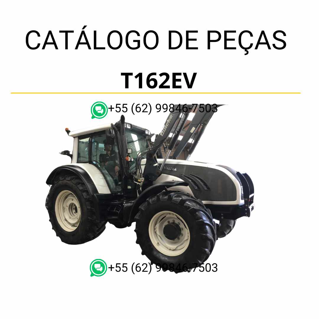 Catálogo de peças Valtra T162EV T2 Series em PDF com diagramas detalhados, ilustrações técnicas e identificação completa de componentes.