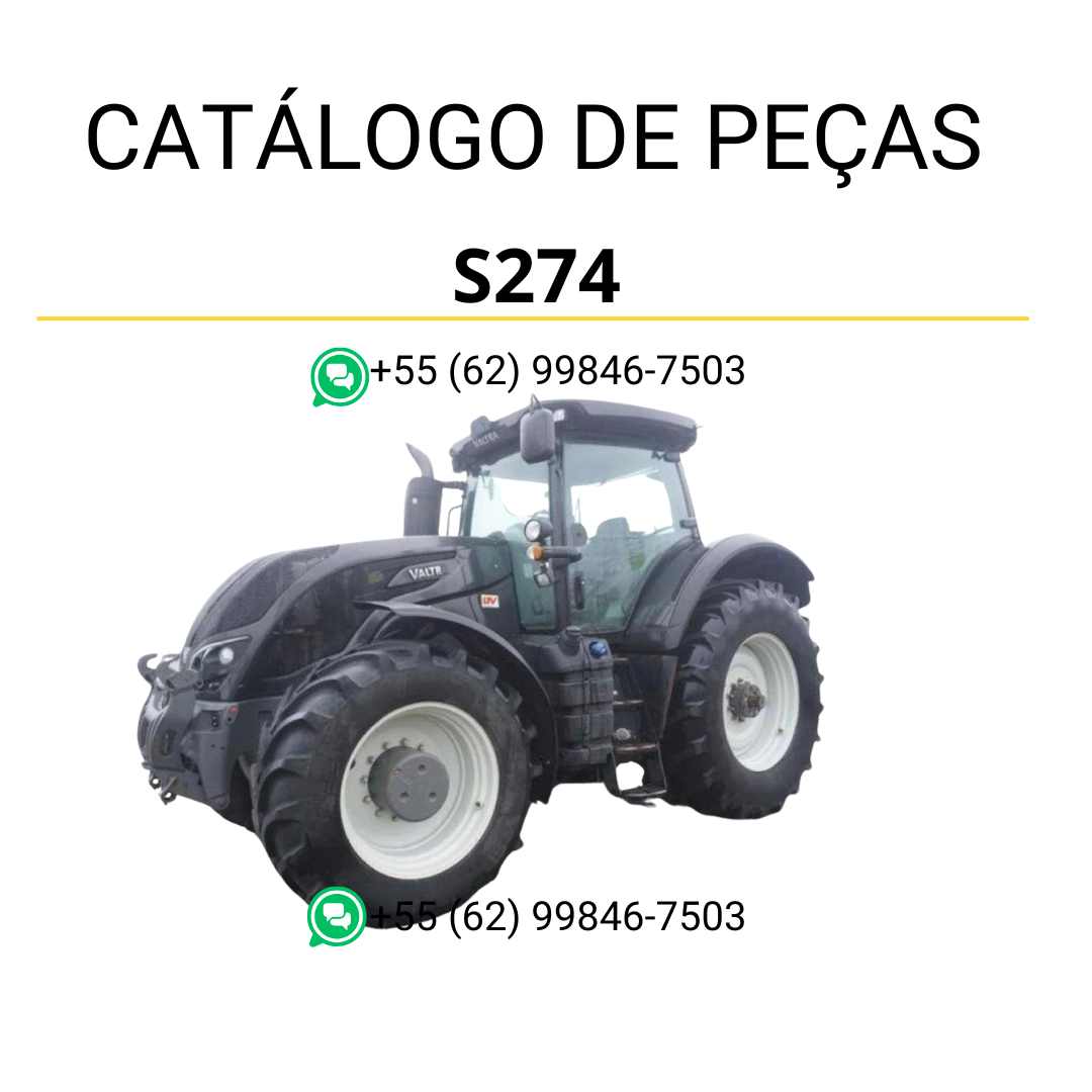 Catálogo de peças Valtra S280 S Series em PDF, com ilustrações técnicas detalhadas e identificação completa dos componentes originais do trator.