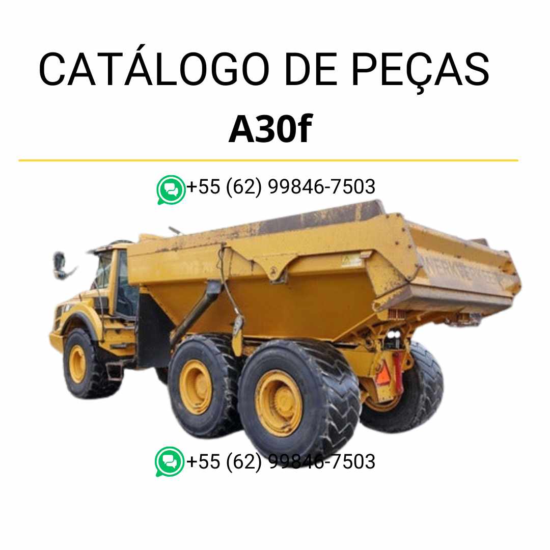 Catálogo de peças em PDF do caminhão articulado Volvo A30F SN 12 – manual técnico completo em português com diagramas detalhados