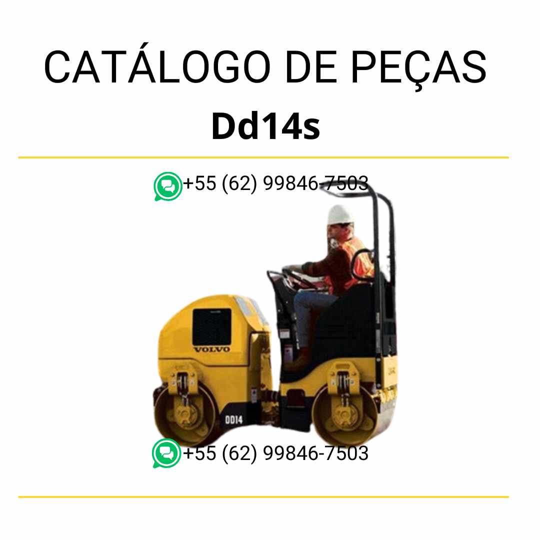 Catálogo de peças Volvo DD14S em português, formato PDF com códigos, diagramas e identificação completa dos componentes originais