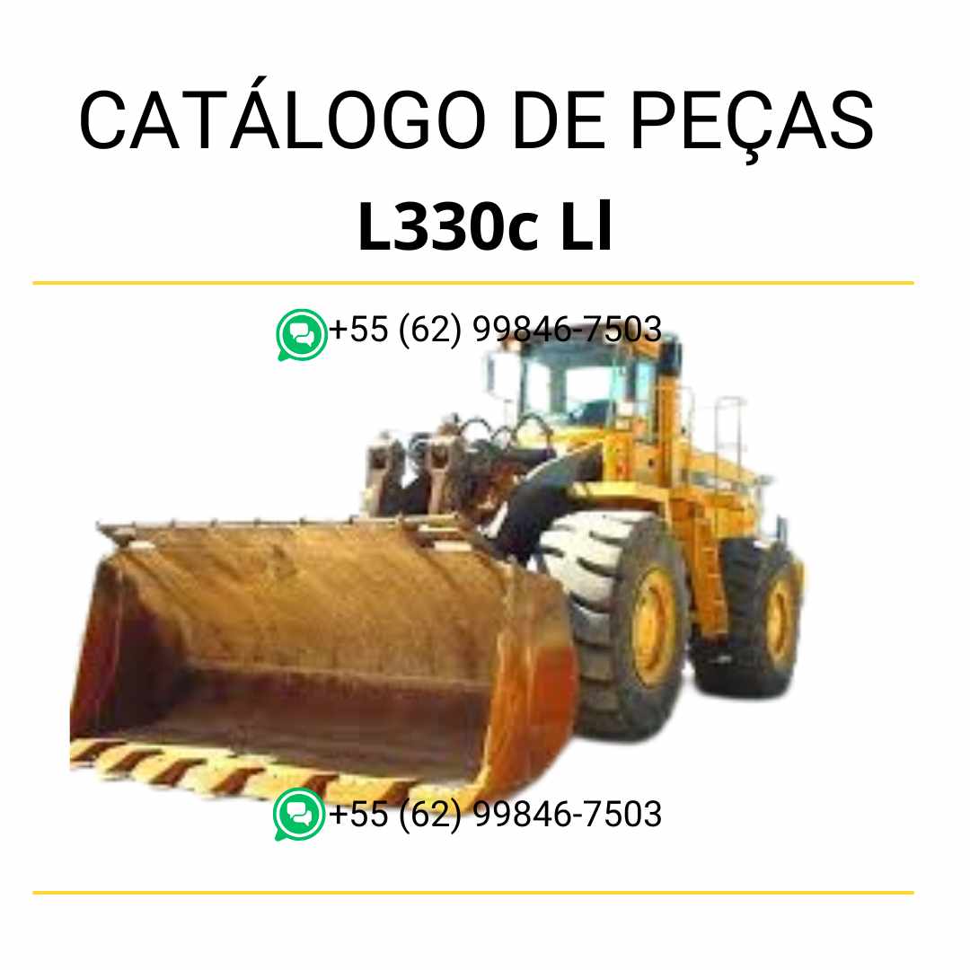 Catálogo de peças PDF da carregadeira Volvo L330C LL BM, em português, com diagramas técnicos e listas detalhadas