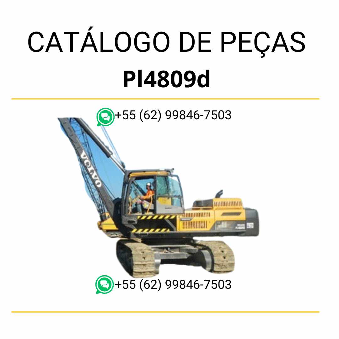 Catálogo de Peças do Assentador de Tubos Volvo PL4809D – PDF em português com diagramas explodidos e identificação completa dos componentes