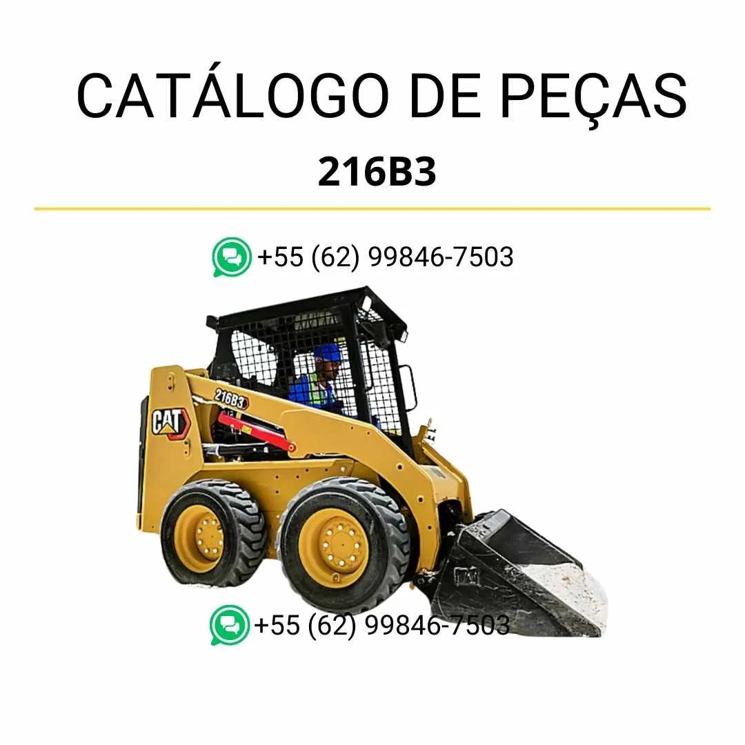 Catálogo de peças Caterpillar 226 em PDF com diagramas técnicos completos e lista de componentes originais da mini carregadeira.